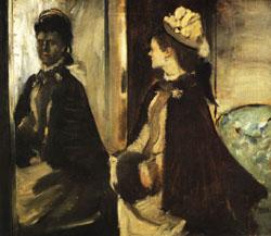 Edgar Degas Jeantaud at the Mirror oil painting picture
